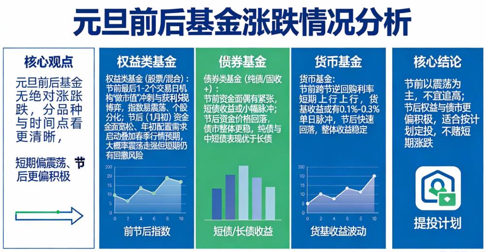 元旦前后基金大概率涨还是跌?