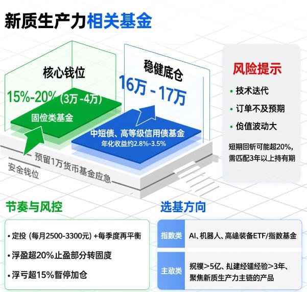 2026年政策支持新质生产力，20万闲钱该布局相关基金吗？​
