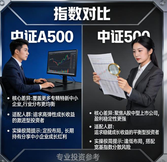 A500和中证500指数基金，哪个更适合2026年投资？​