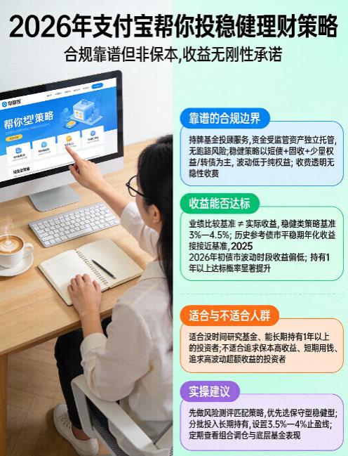 2026年支付宝稳健理财中的“帮你投”靠谱吗?收益能达标吗?