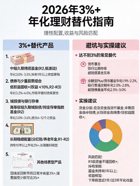 2026年银行大额存单下架，替代产品的收益能达到3%以上吗？