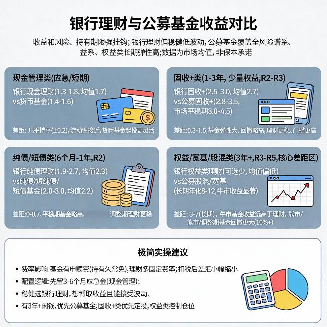 2026年存款搬家，银行理财和基金的收益差距有多大？