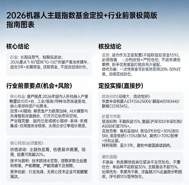 2026年机器人主题指数基金适合定投吗？行业前景怎么样？