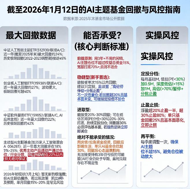 2026年人工智能主题基金的最大回撤是多少?能承受吗?