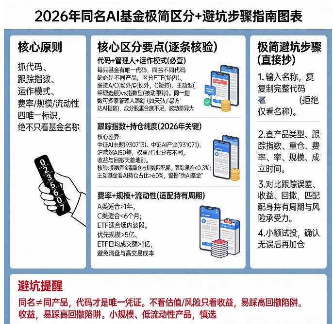 2026年同名的人工智能主题基金怎么区分？避免选错的方法
