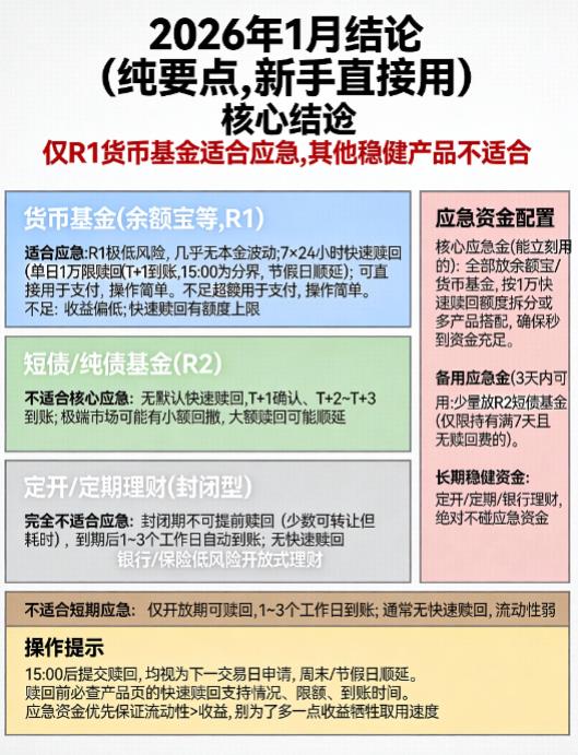 2026年支付宝稳健理财适合放应急资金吗？取用方便吗？
