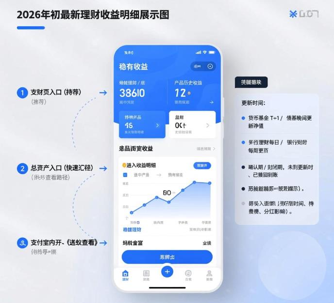 2026年支付宝稳健理财怎么看收益明细？操作步骤是什么？