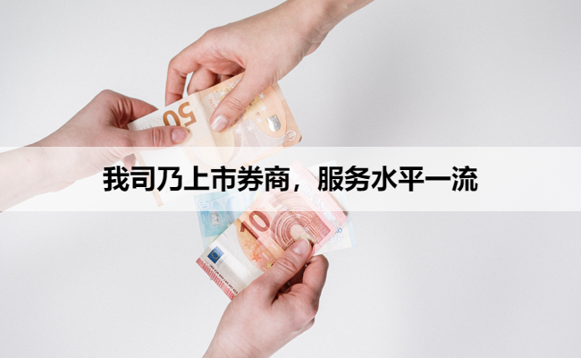 我司乃上市券商，服务水平一流