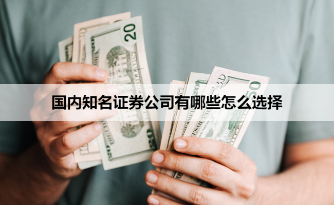国内知名证券公司有哪些怎么选择
