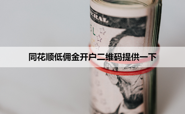 同花顺低佣金开户二维码提供一下