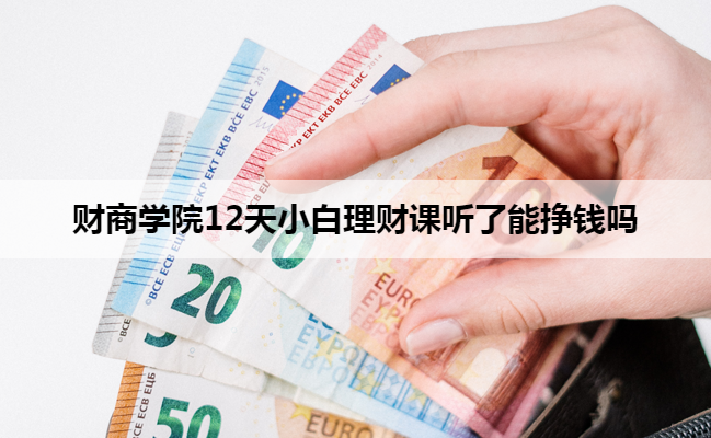 财商学院12天小白理财课听了能挣钱吗