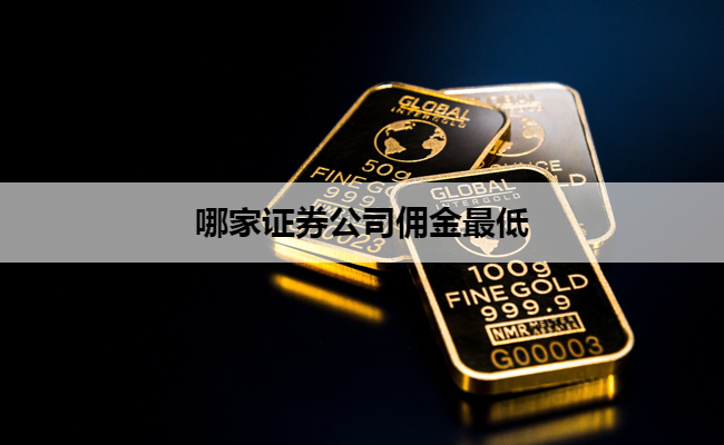 哪家证券公司佣金最低