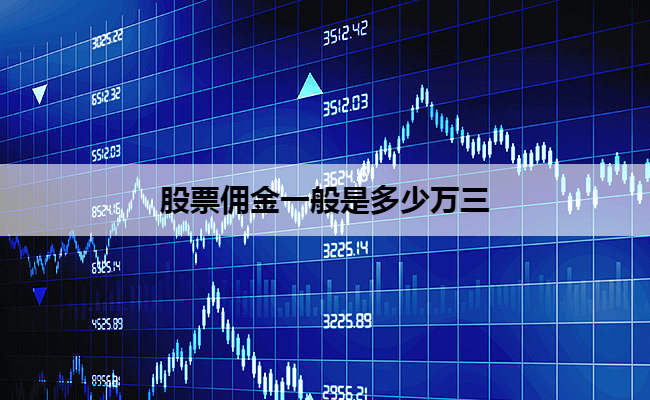 股票佣金一般是多少万三