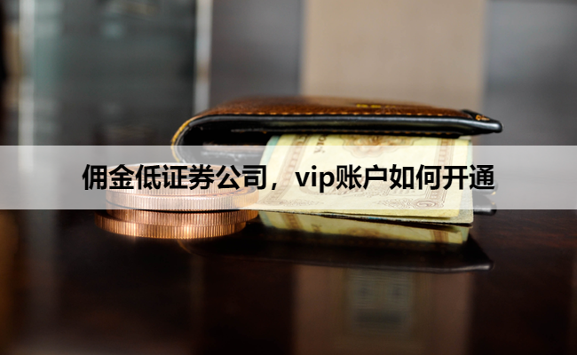 佣金低证券公司,vip账户如何开通