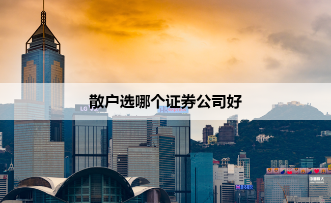散户选哪个证券公司好