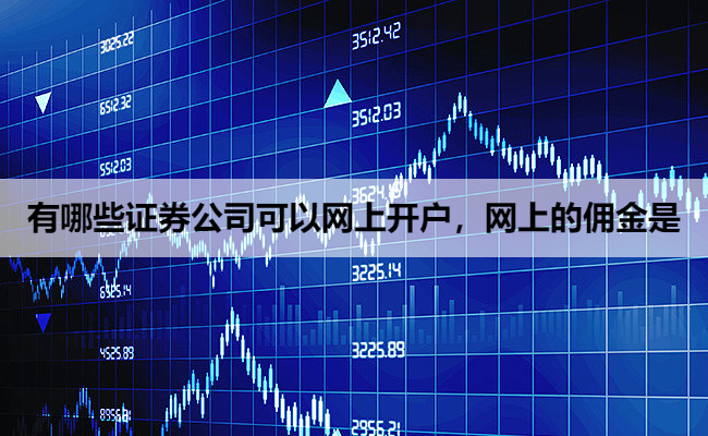 有哪些证券公司可以网上开户,网上的佣金是