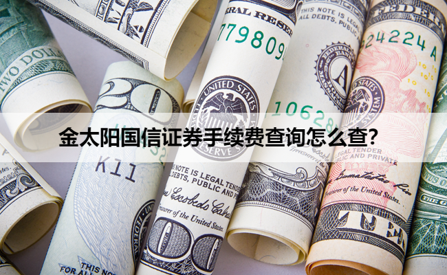 金太阳国信证券手续费查询怎么查？