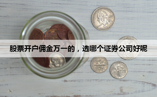 股票开户佣金万一的,选哪个证券公司好呢