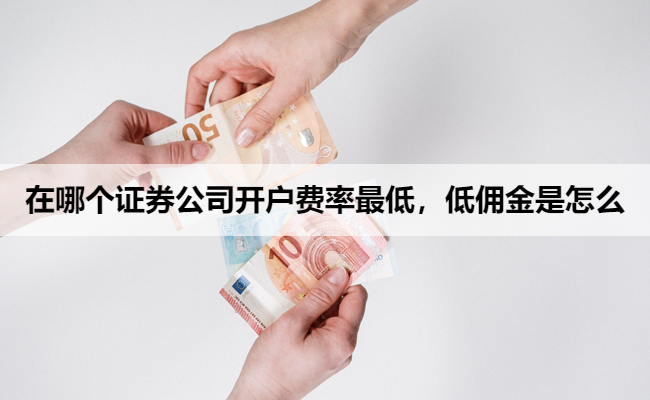 在哪个证券公司开户费率最低，低佣金是怎么