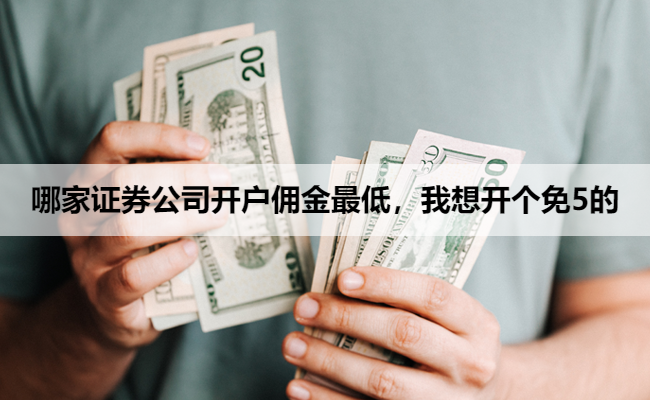 哪家证券公司开户佣金最低,我想开个免5的