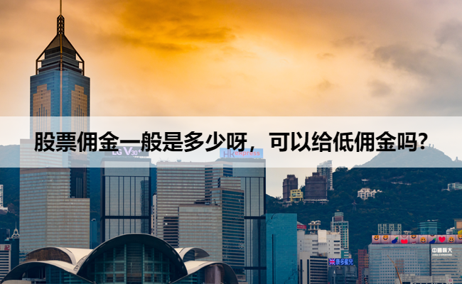 股票佣金一般是多少呀,可以给低佣金吗?