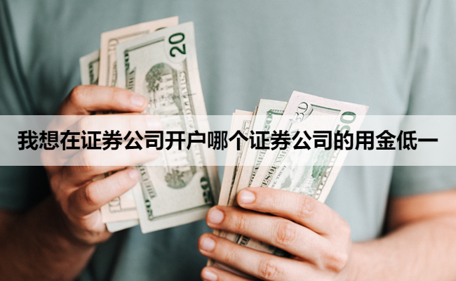 我想在证券公司开户哪个证券公司的用金低一