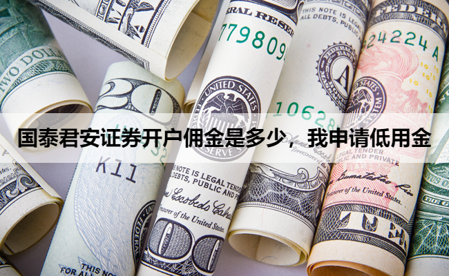国泰君安证券开户佣金是多少,我申请低用金
