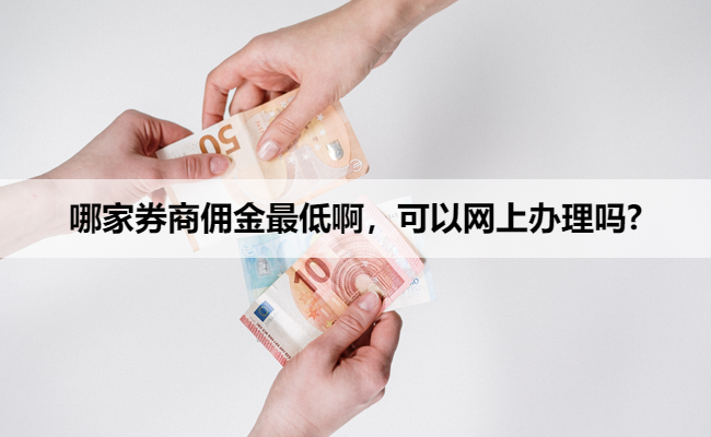哪家券商佣金最低啊,可以网上办理吗?