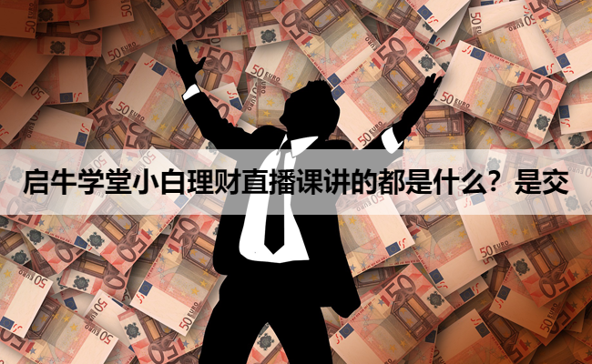 启牛学堂小白理财直播课讲的都是什么？是交