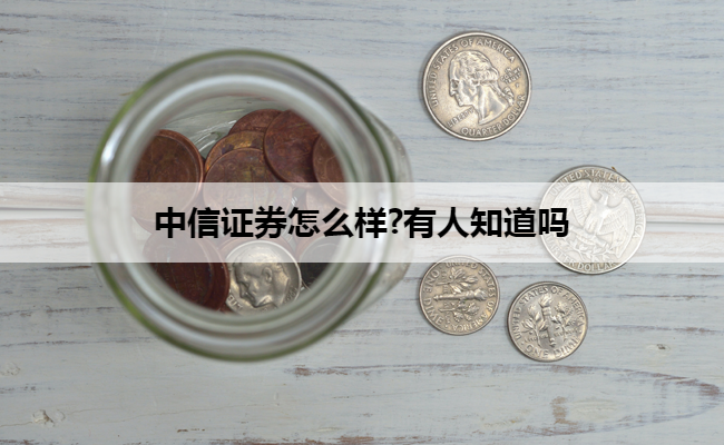 中信证券怎么样?有人知道吗