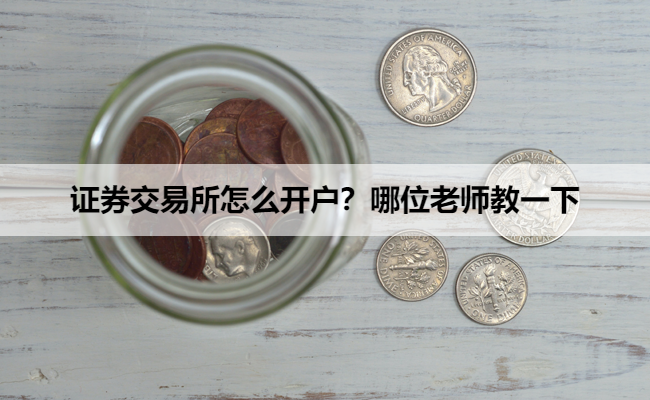 证券交易所怎么开户？哪位老师教一下