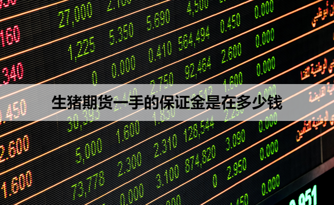 生猪期货一手的保证金是在多少钱