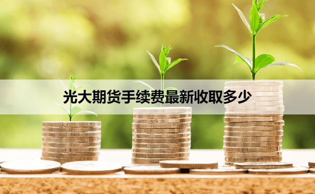 光大期货手续费最新收取多少