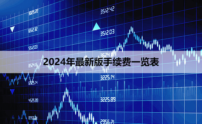 2024年最新版手续费一览表