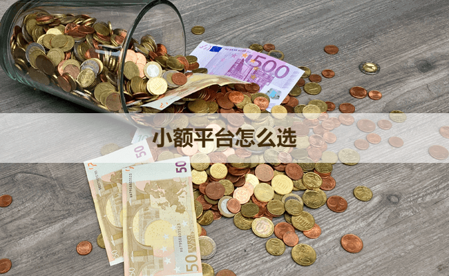 小额平台怎么选