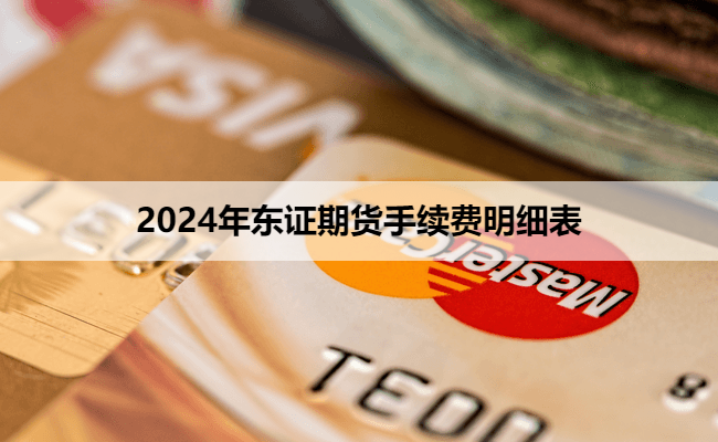 2024年东证期货手续费明细表