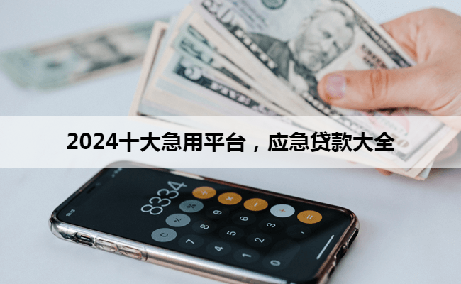 2024十大急用平台，应急贷款大全