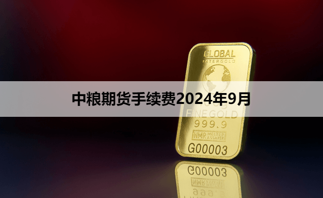 中粮期货手续费2024年9月