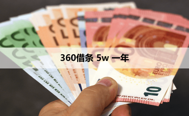 360借条 5w 一年