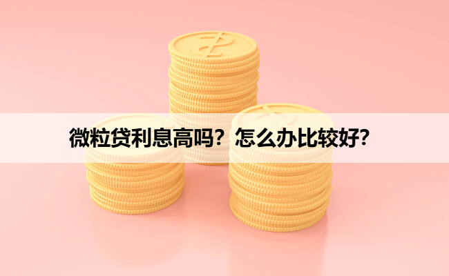 微粒贷利息高吗？怎么办比较好？