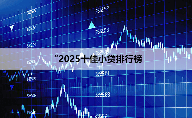 “2025十佳小贷排行榜