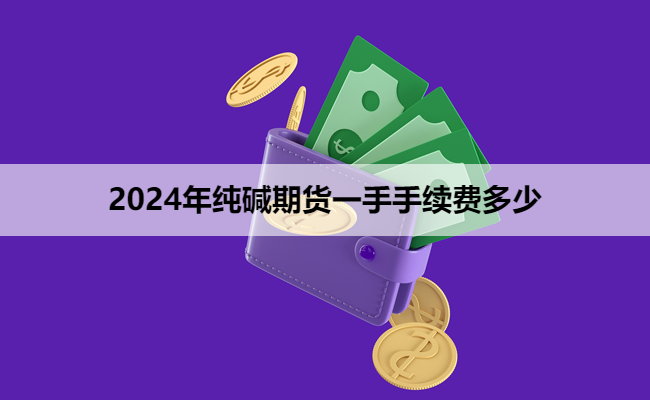 2024年纯碱期货一手手续费多少