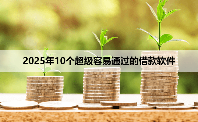 2025年10个超级容易通过的借款软件