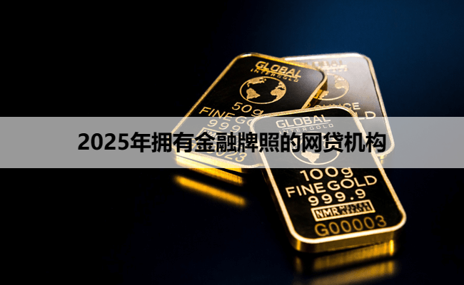 2025年拥有金融牌照的网贷机构