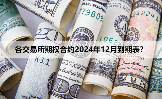 各交易所期权合约2024年12月到期表？