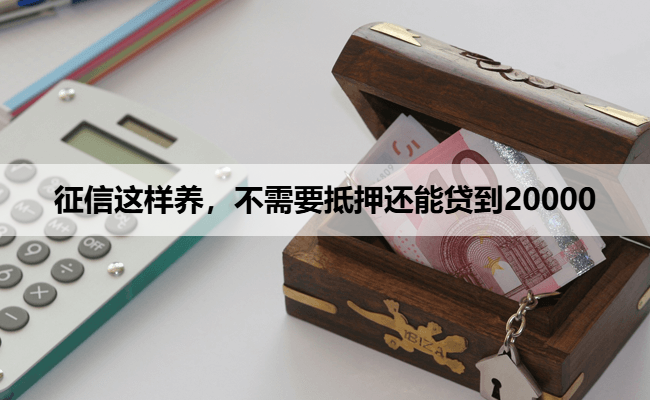 征信这样养，不需要抵押还能贷到20000