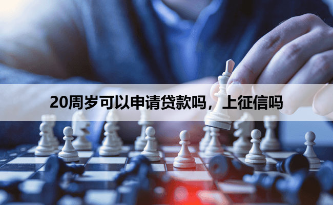 20周岁可以申请贷款吗，上征信吗