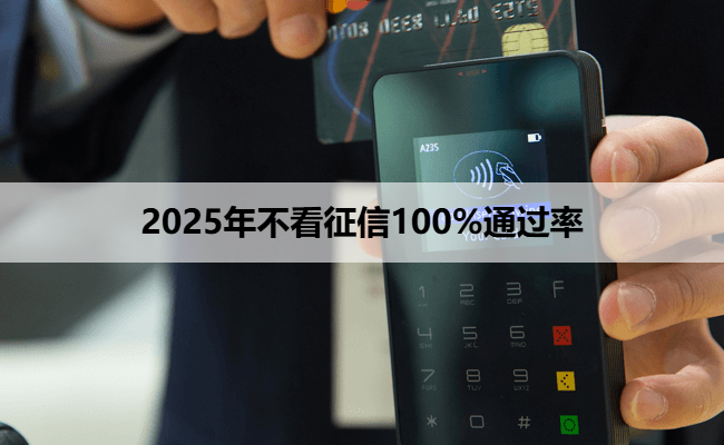 2025年不看征信100%通过率