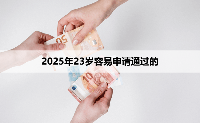 2025年23岁容易申请通过的