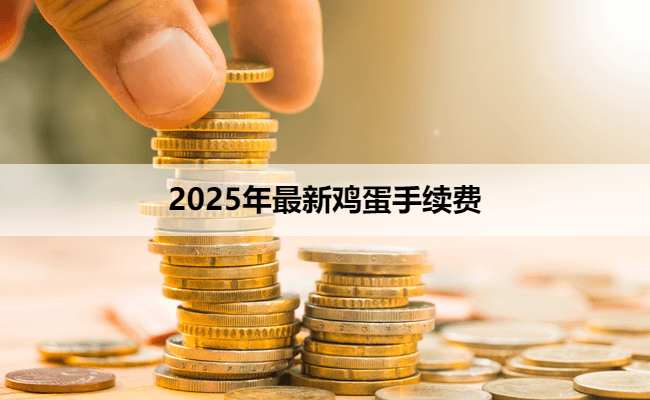 2025年最新鸡蛋手续费